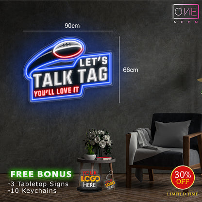 LET'S TALK TAG + ST GEORGE OZTAG | LED Neon Sign (2 signs)
