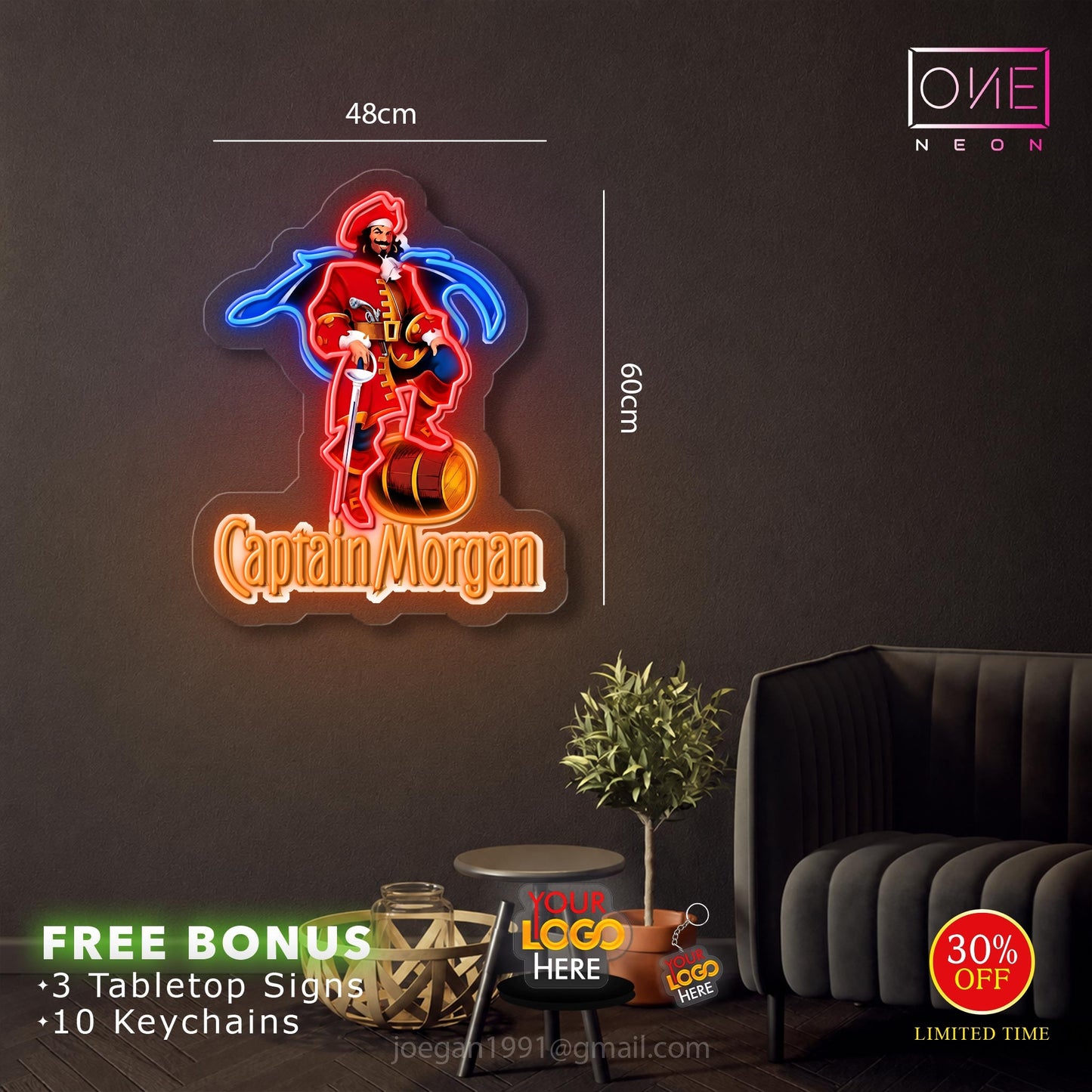 CAPTAIN MORGAN | LED Neon Sign