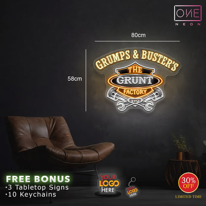 GRUMPS & BUSTER'S | LED Neon Sign (2 signs)