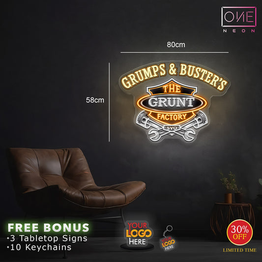GRUMPS & BUSTER'S | LED Neon Sign (2 signs)