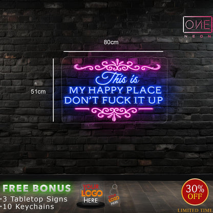 Happy place | LED Neon Sign
