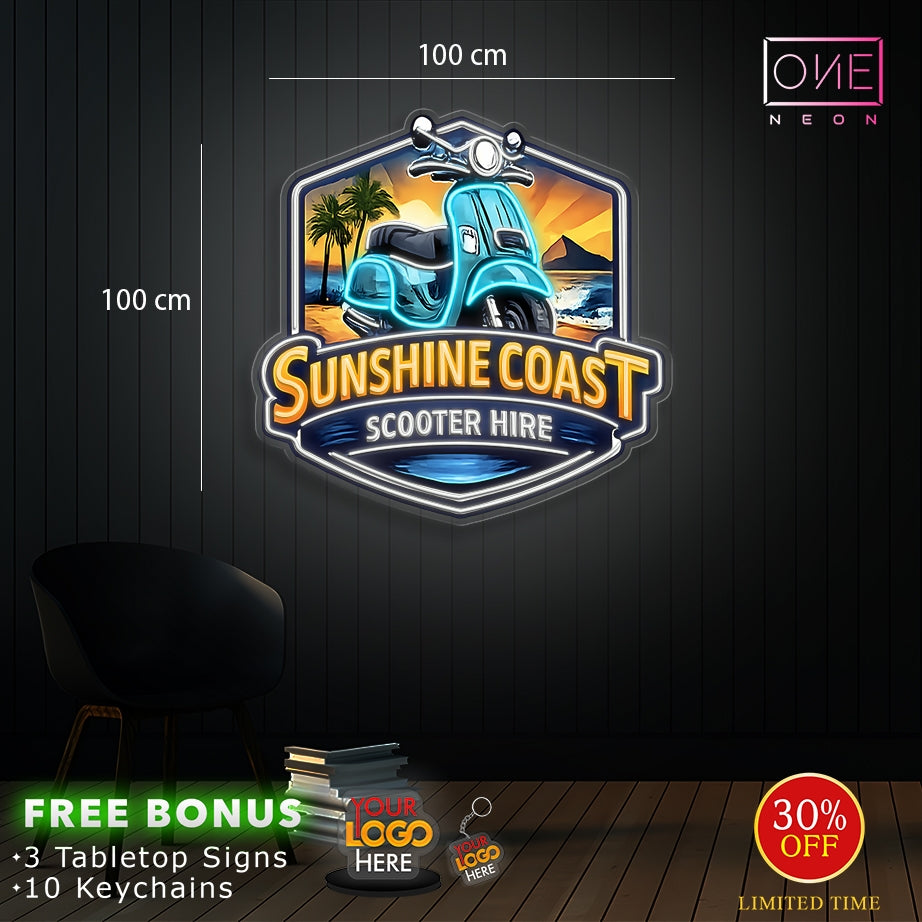 SUNSHINE COAST logo | LED Neon Sign (2 signs)