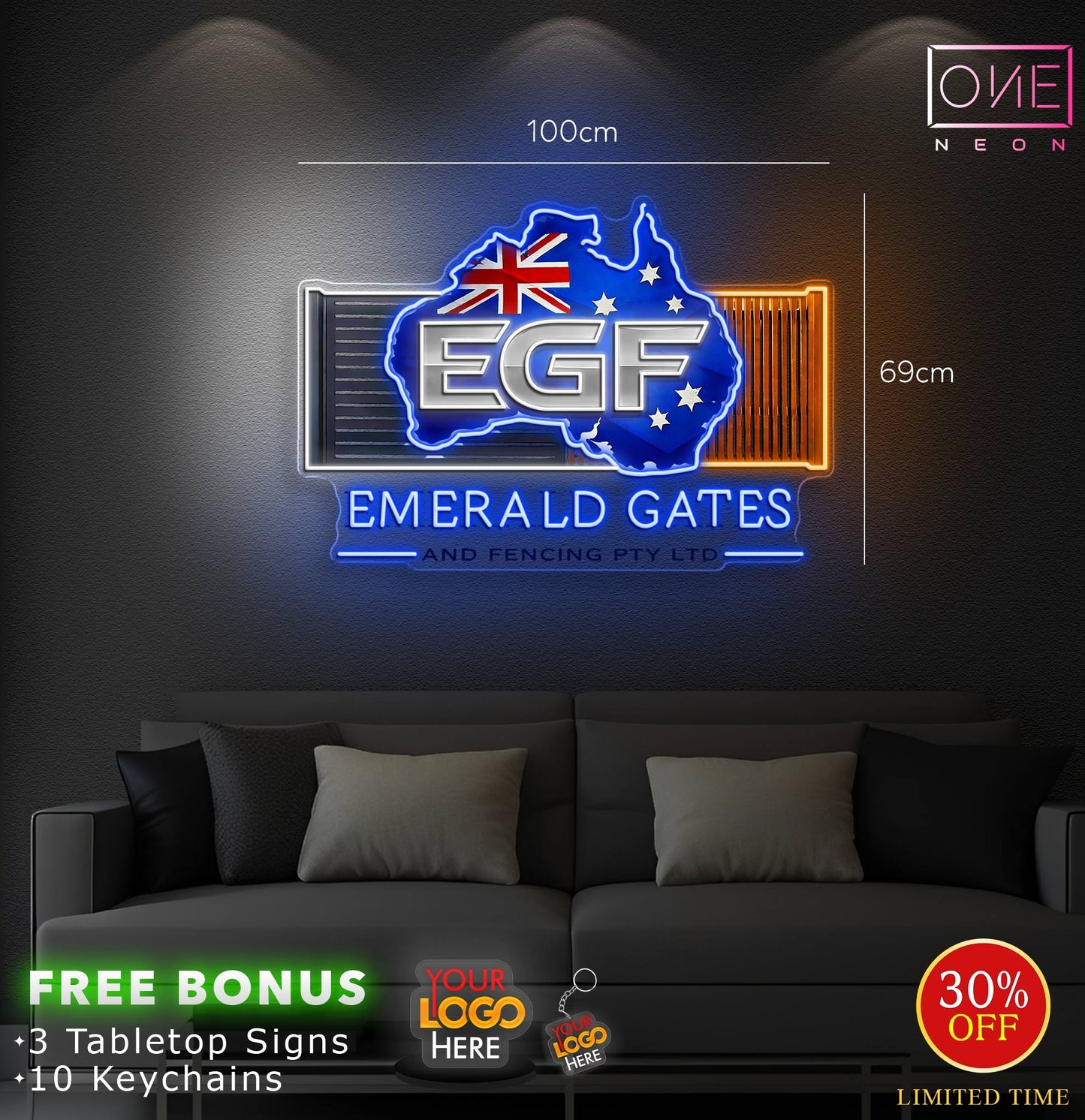 EMERALD GATES AND PENCING PTY LTD | LED Neon Sign