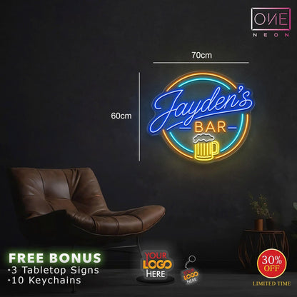 Jayden's Bar | LED Neon Sign (waterproof)