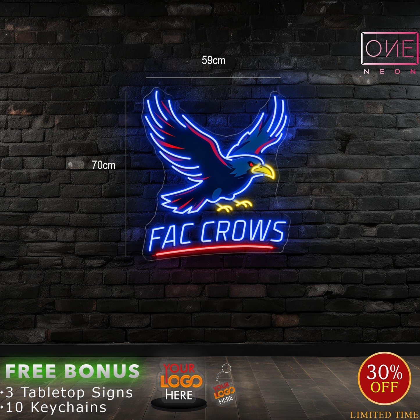 FAC CROWS | LED Neon Sign