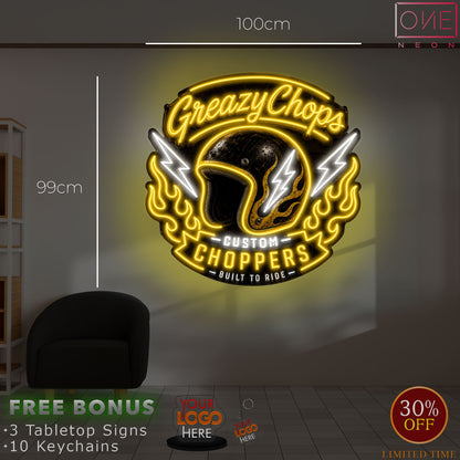 GREAZY CHOPS| LED Neon Sign