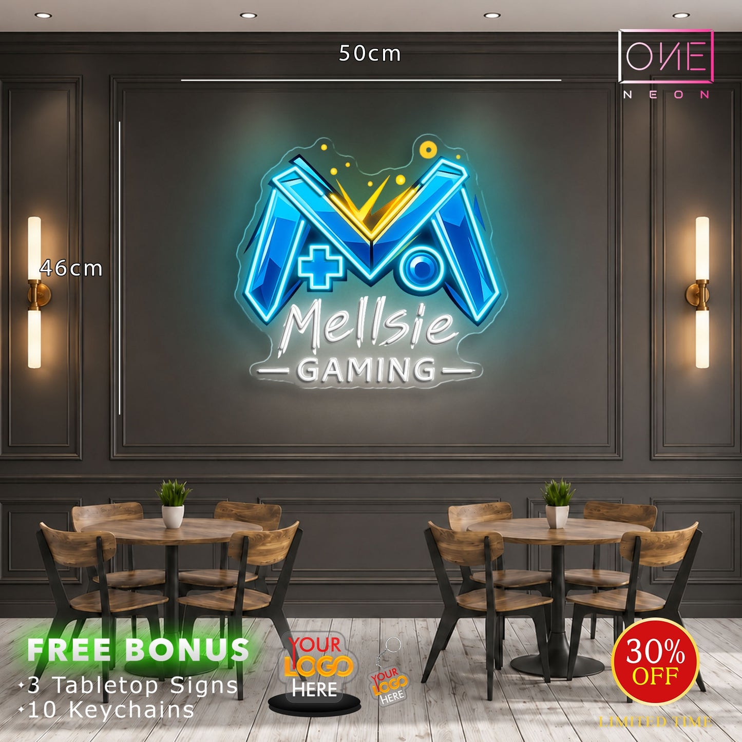 Mellsie Gaming | LED Neon Sign