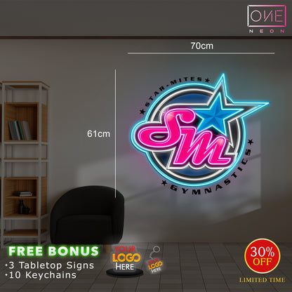SM logo | LED Neon Sign (2 signs)