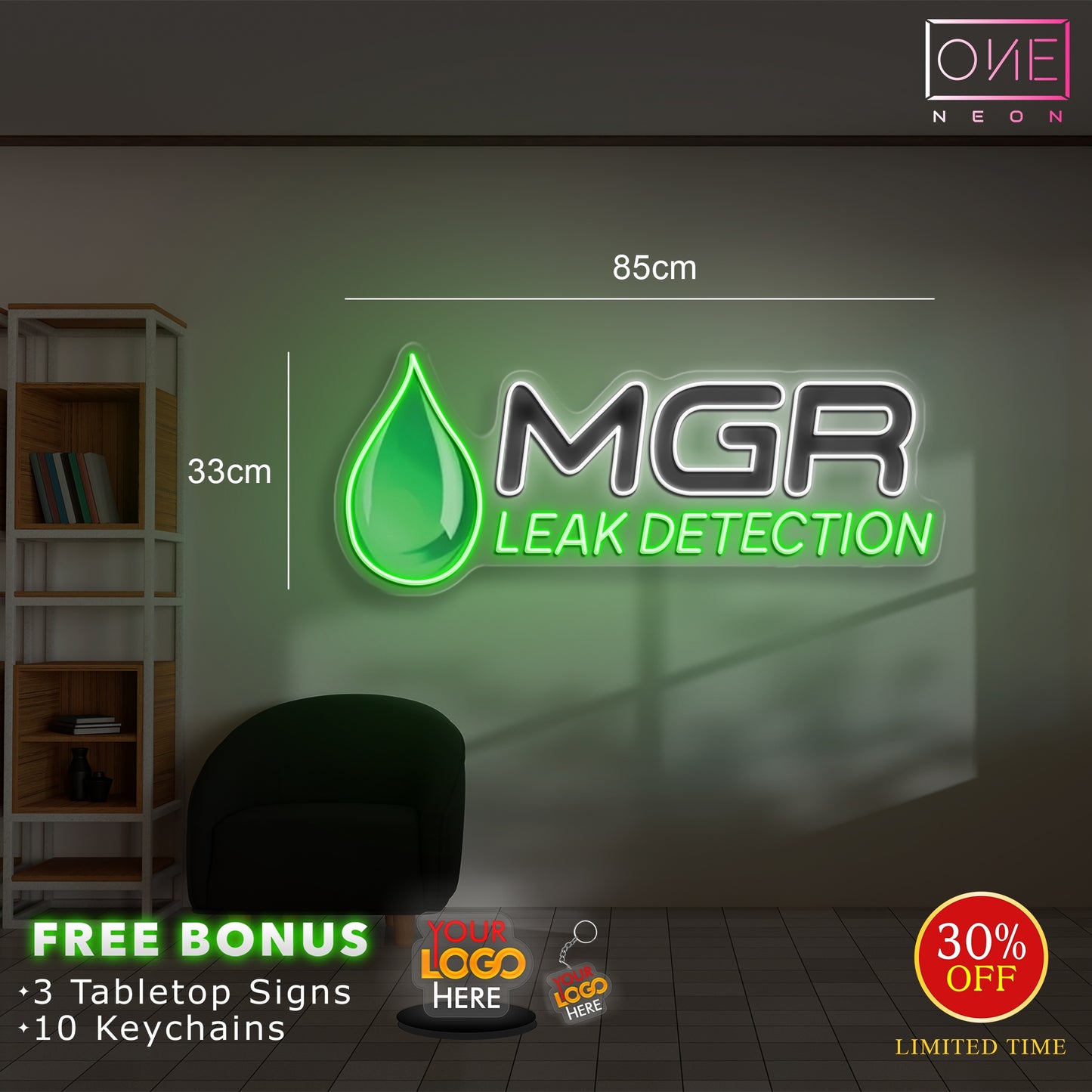 MGR PLUMBING & LEAK DETECTION | LED Neon Sign (2 signs)