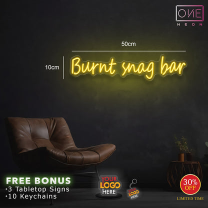 Burnt snag bar | LED Neon Sign