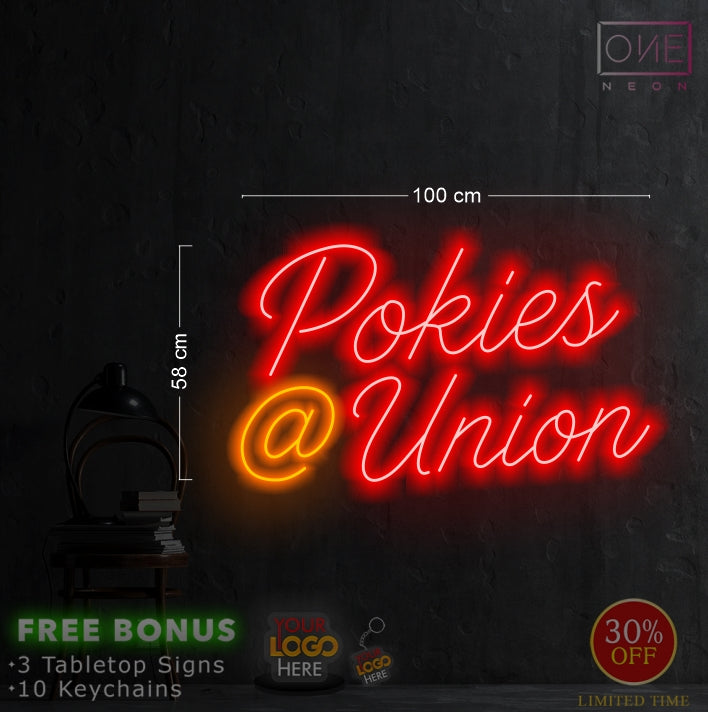 Pokies@Union | LED Neon Sign (waterproof)