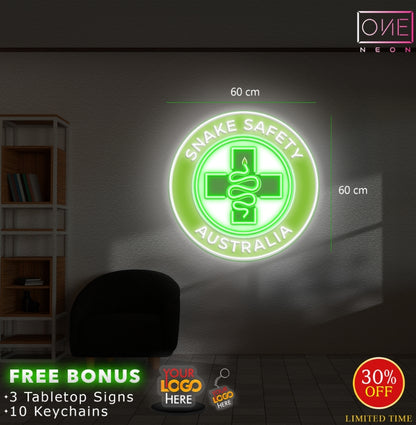 SNAKE SAFETY AUSTRALIA | LED Neon Sign