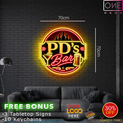 PD'S BAR | LED Neon Sign