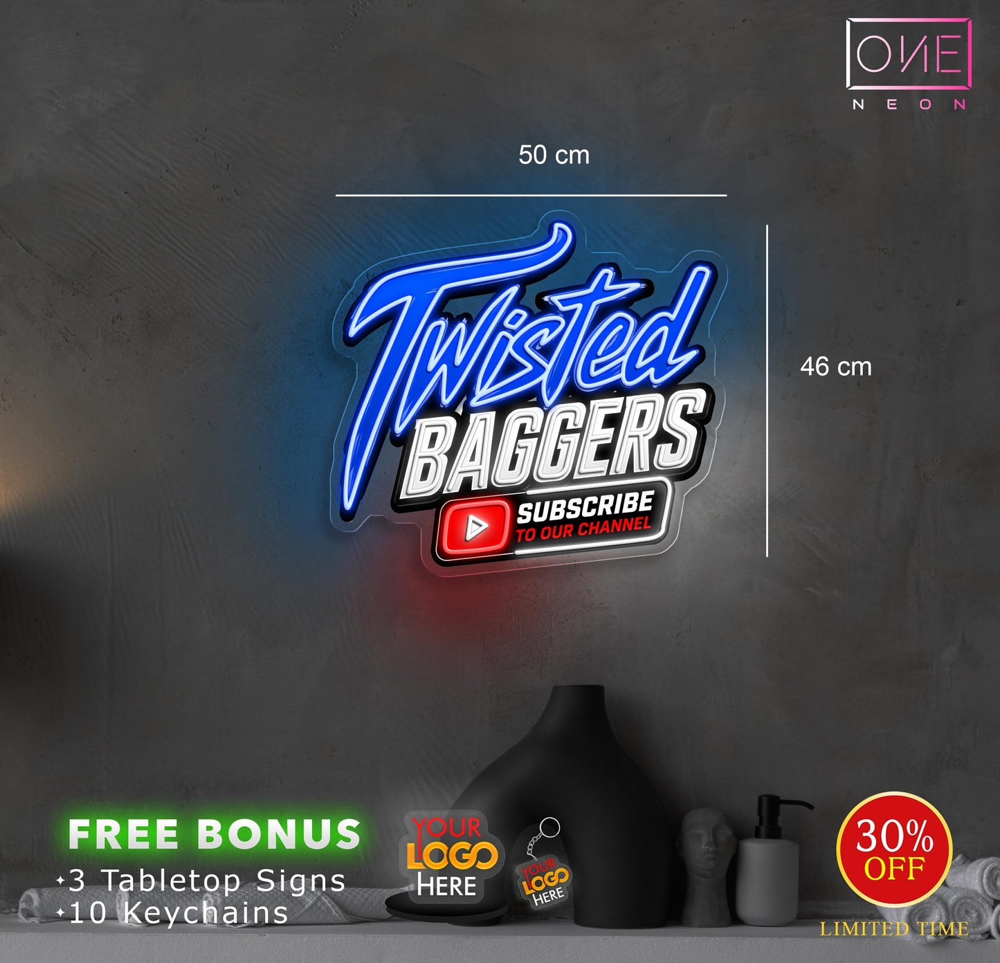 TWISTED BAGGERS | LED Neon Sign