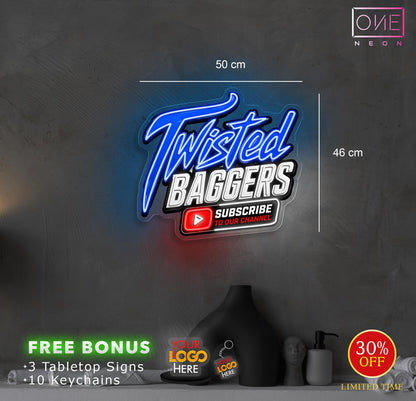 TWISTED BAGGERS | LED Neon Sign
