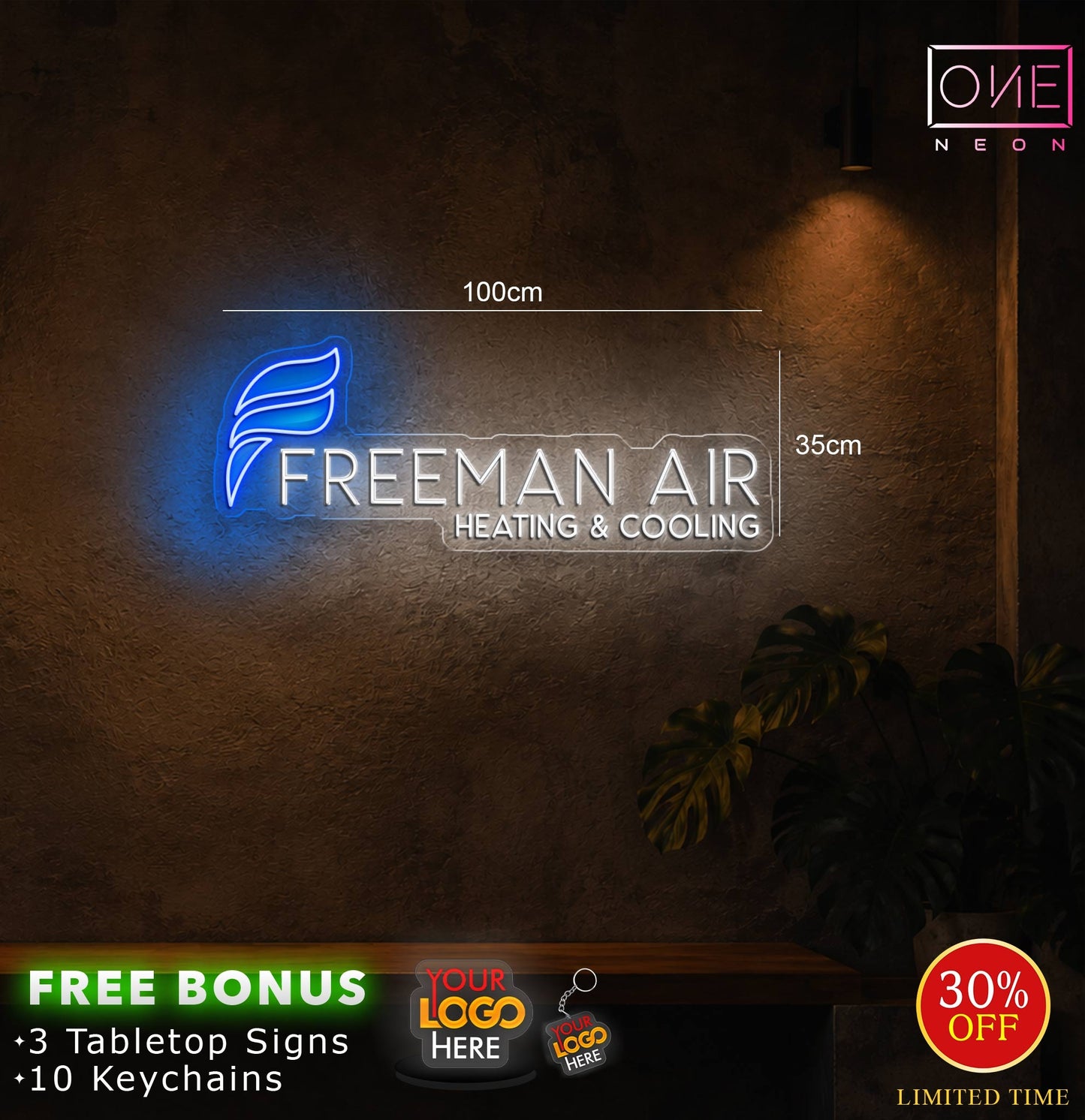 FREEMAN AIR HEATING & COOLING | LED Neon Sign