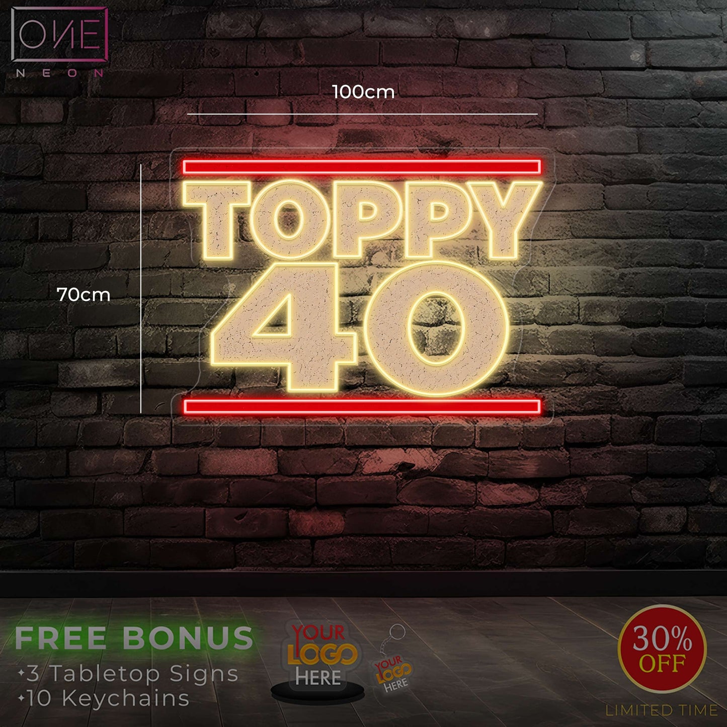 TOPPY 40 | LED Neon Sign (express)