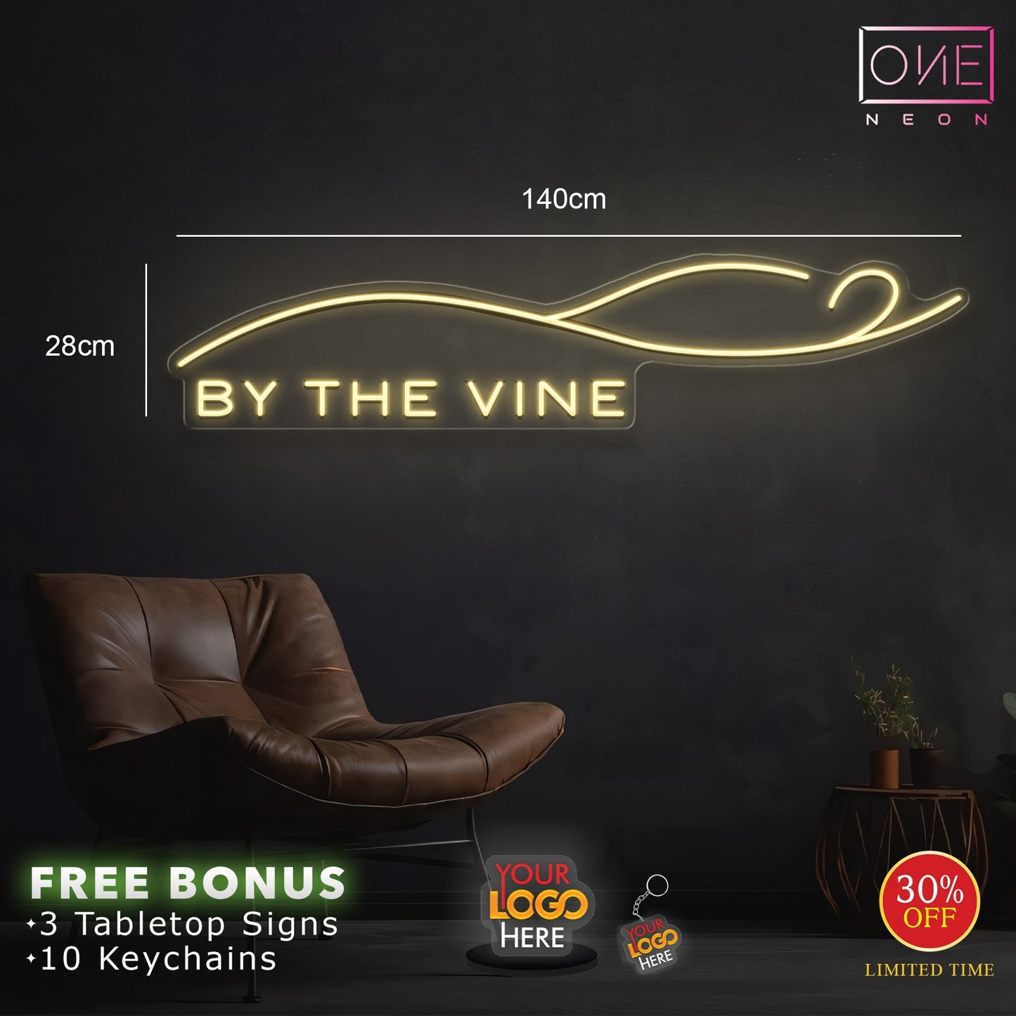 BY THE VINE | LED Neon Sign