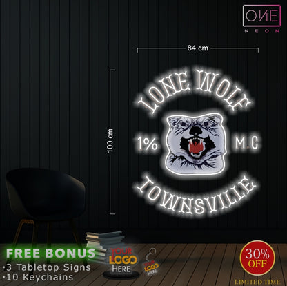 LONE WOLF TOWNSVILLE | LED Neon Sign