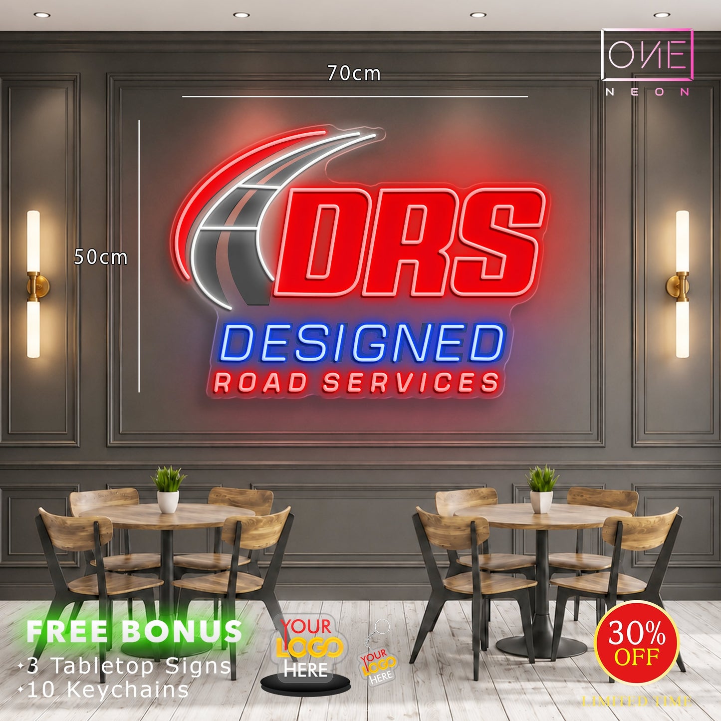 DRS Logo | LED Neon Sign