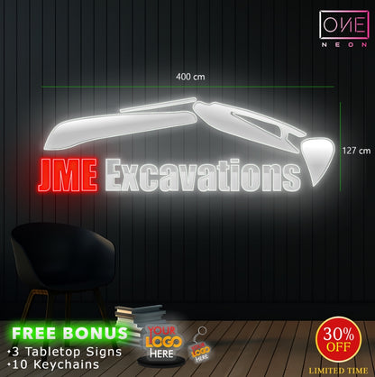 JME EXCAVATIONS | LED Neon Sign (waterproof)