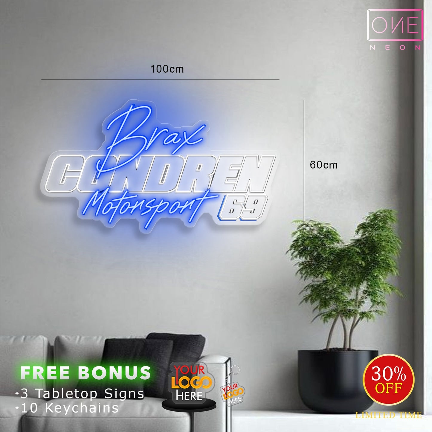 Brax Condren Motorsport | LED Neon Sign