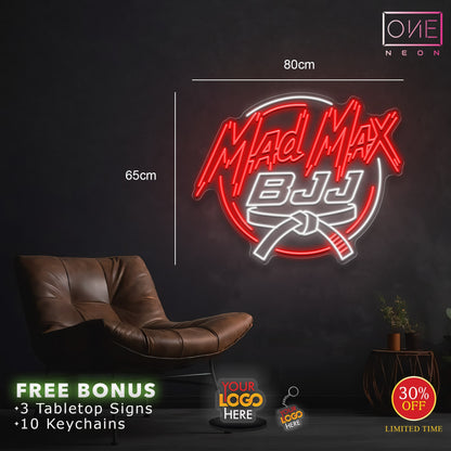 MAD MAX BJJ | LED Neon Sign