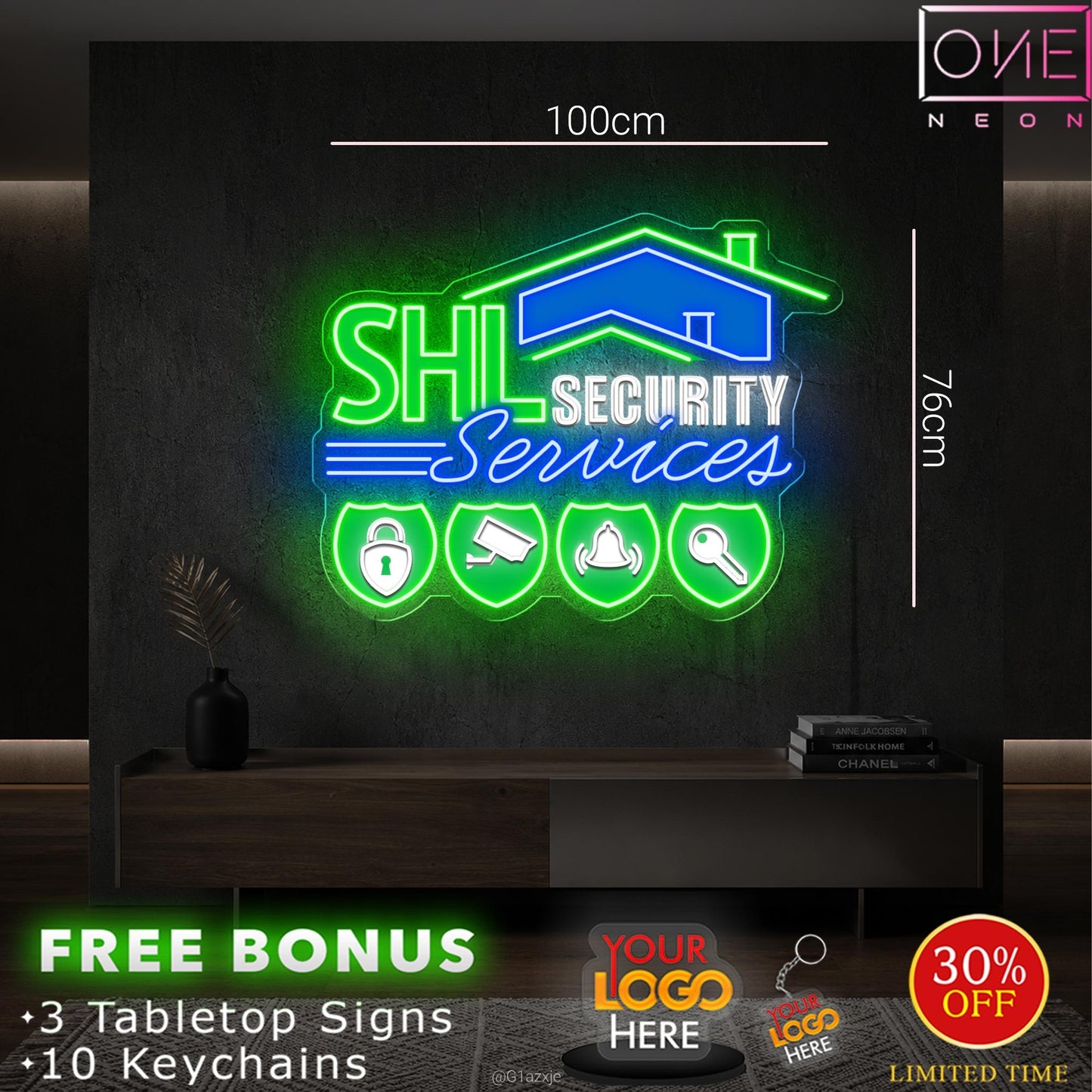 SHL SECURITY SERVICES  | LED Neon Sign