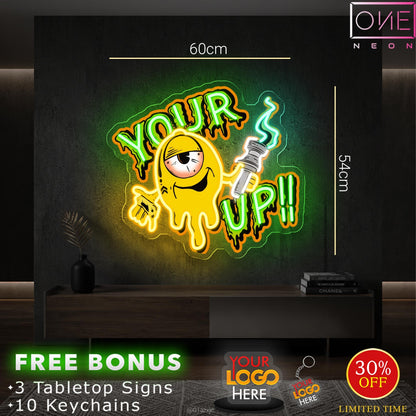 YOUR UP logo | LED Neon Sign