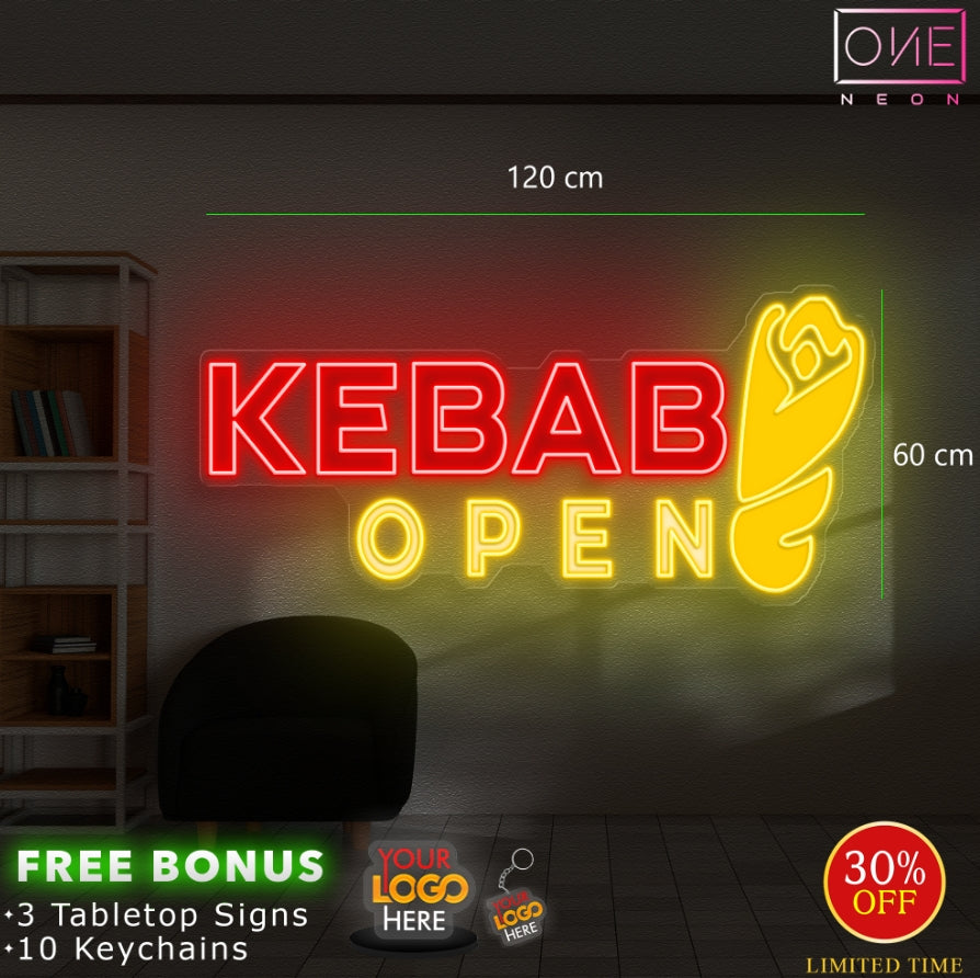 Kebab Open | LED Neon Sign