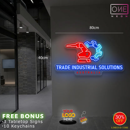 Enseigne au néon LED personnalisée pour entreprise 