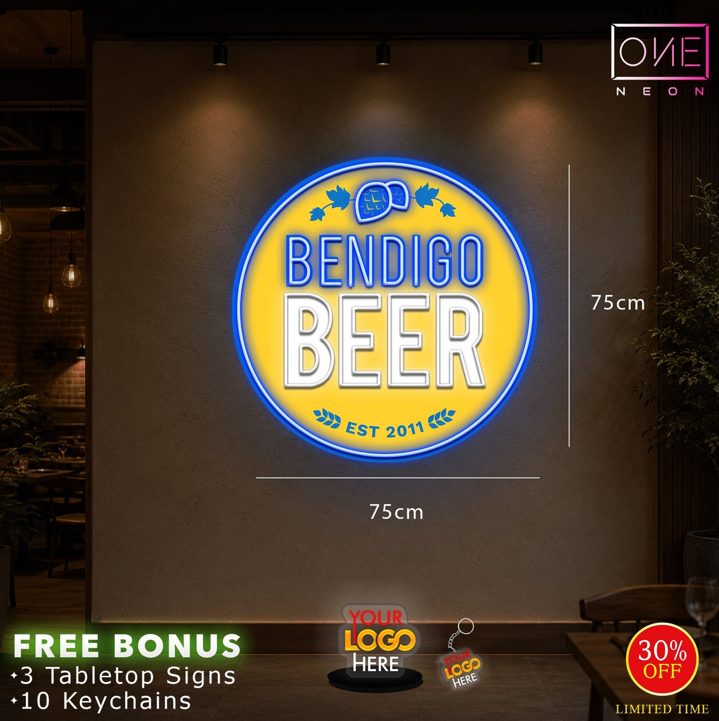 BENDIGO BEER | LED Neon Sign