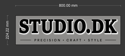 STUDIO DK | 3D backlit sign