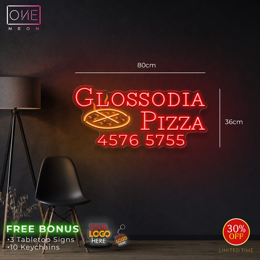 GLOSSODIA PIZZA| LED Neon Sign