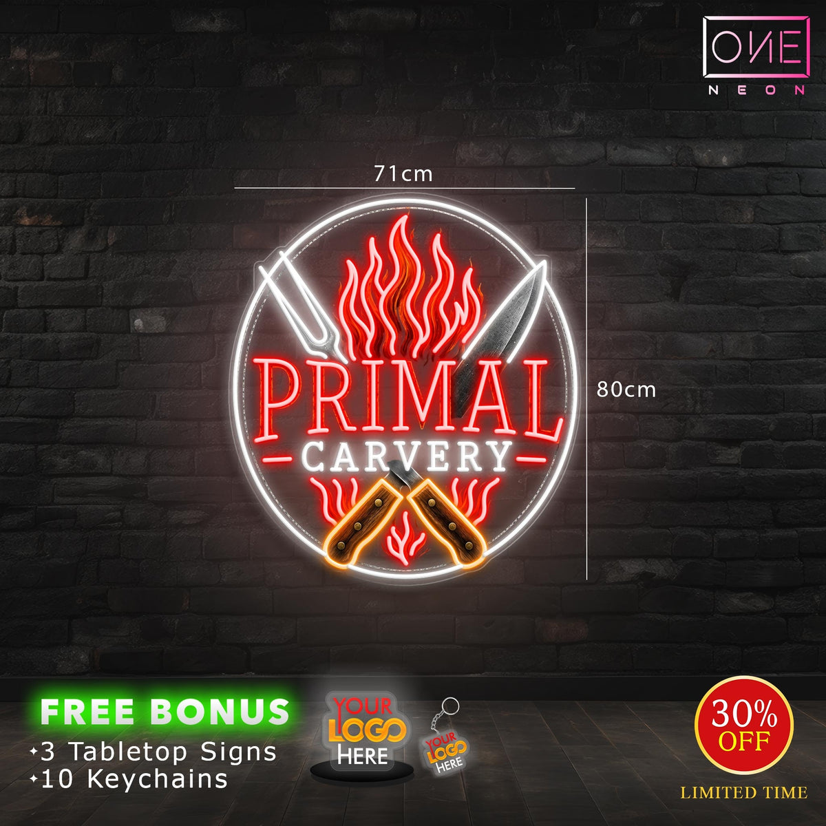 PRIMAL CARVERY | LED Neon Sign