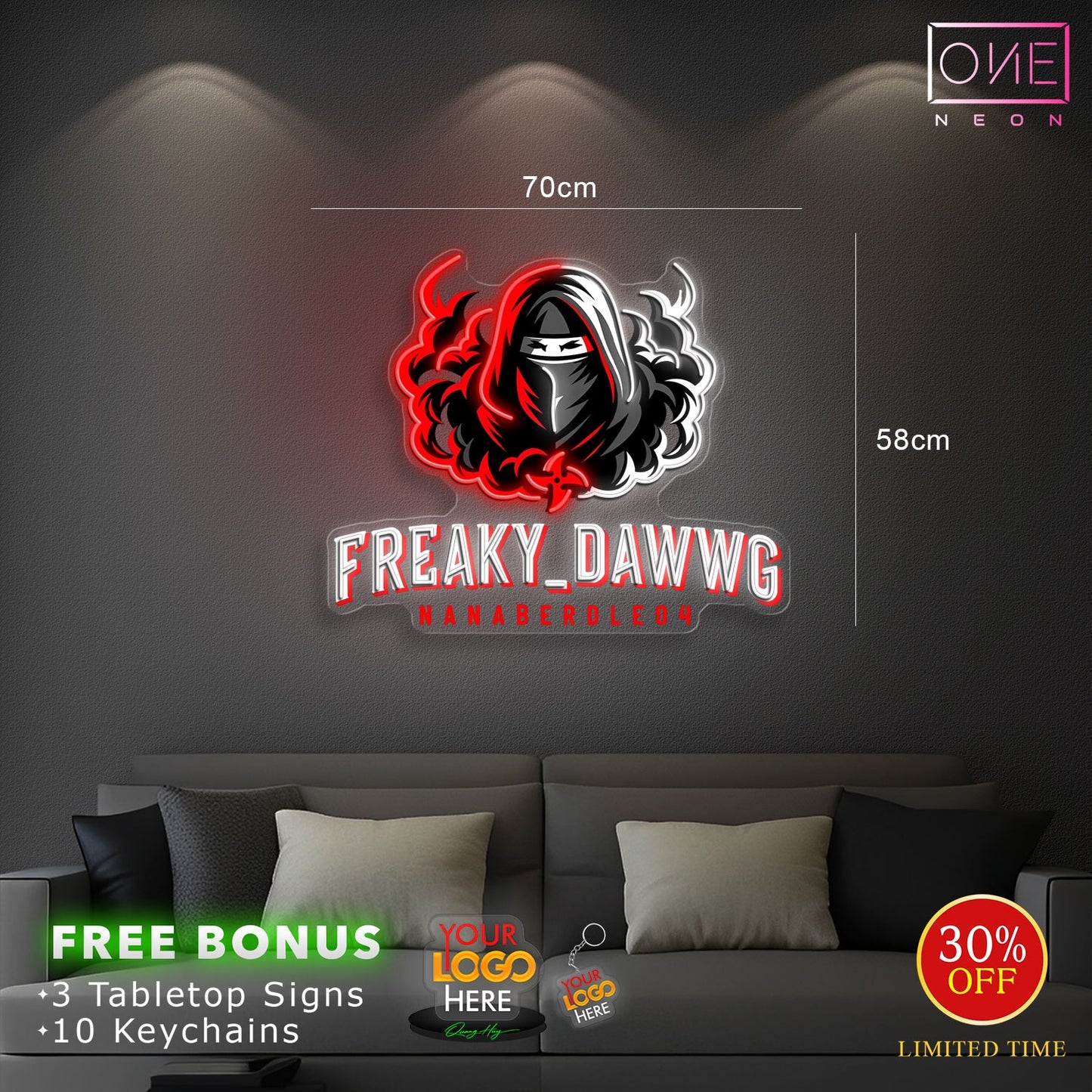 FREAKY DAWWG | LED Neon Sign