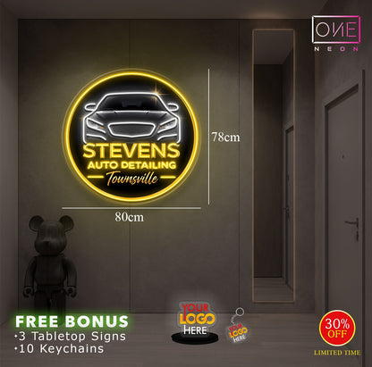 STEVENS AUTO DETAILING | LED Neon Sign