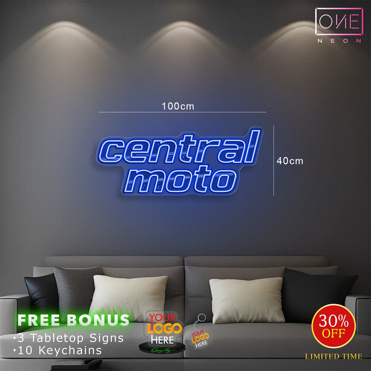 Central moto | LED Neon Sign