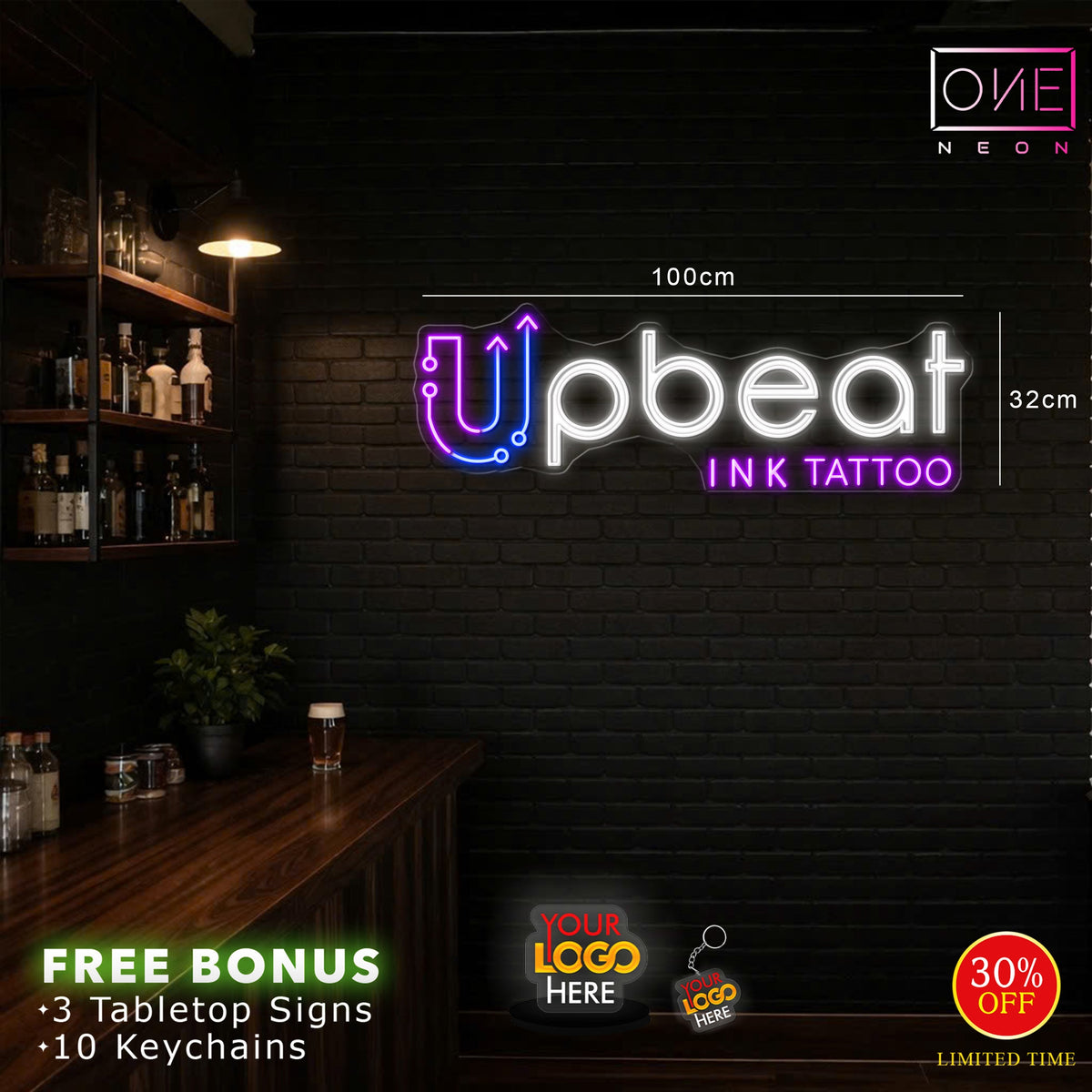 UPBEAT INK | LED Neon Sign