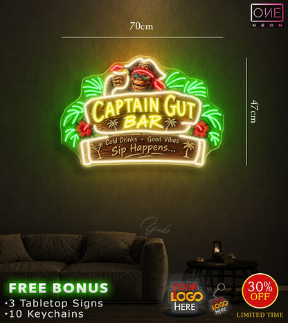 CAPTAIN GUT BAR | LED Neon Sign
