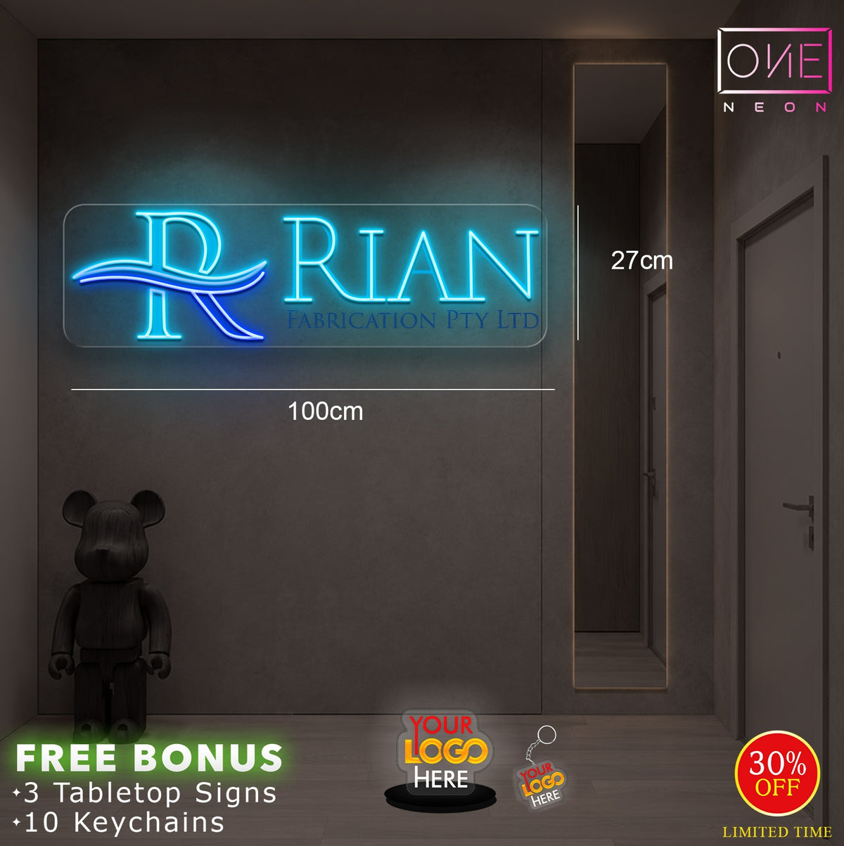 RIAN | LED Neon Sign (waterproof)