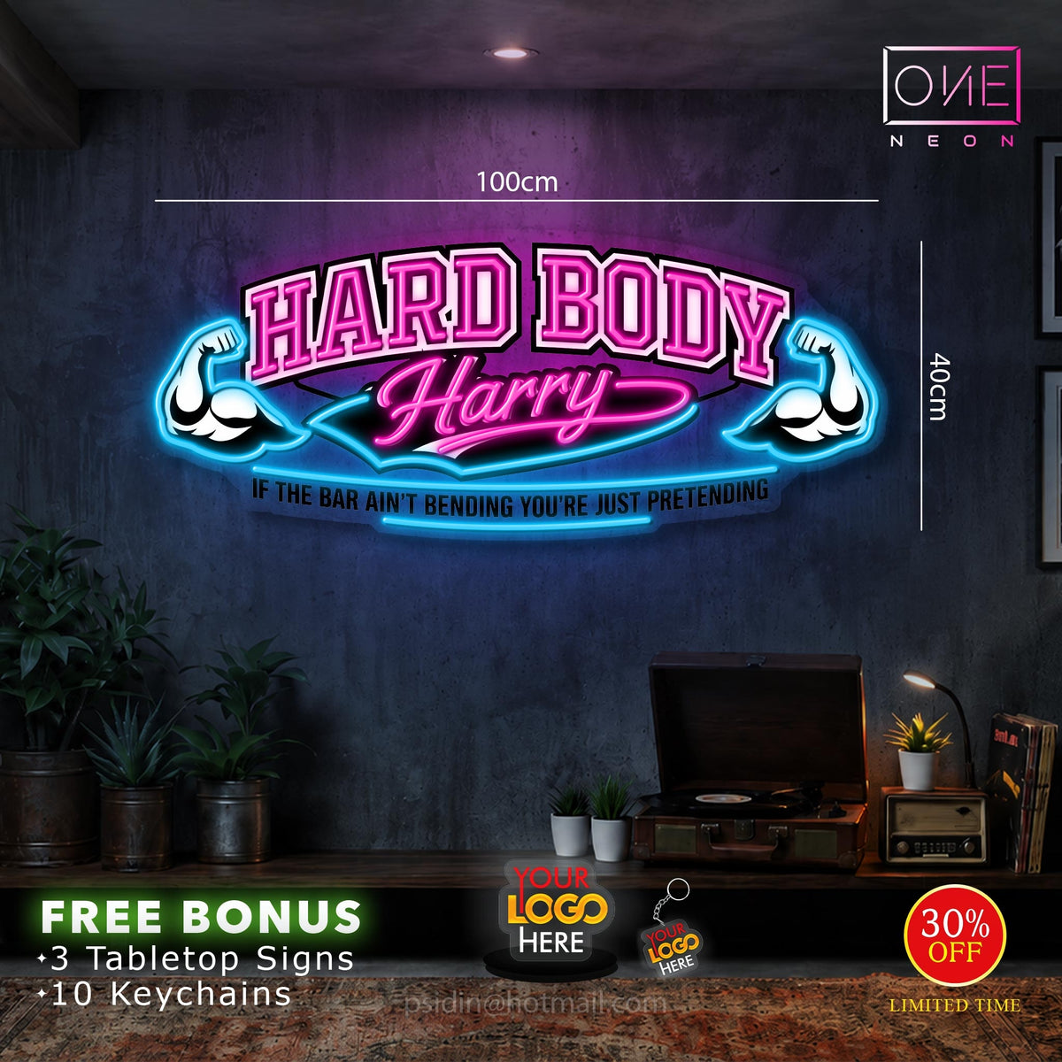 HARD BODY | LED Neon Sign