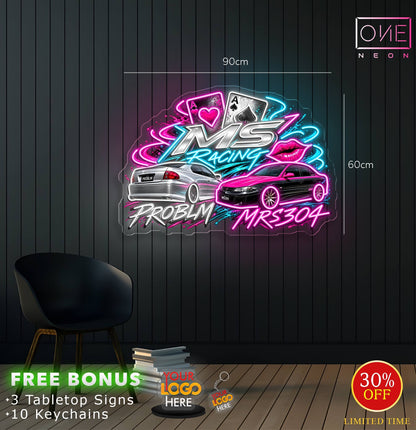 MS RACING | LED Neon Sign (waterproof)