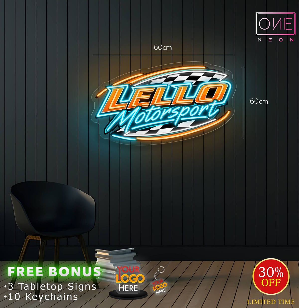 LELLO MOTORSPORT | LED Neon Sign