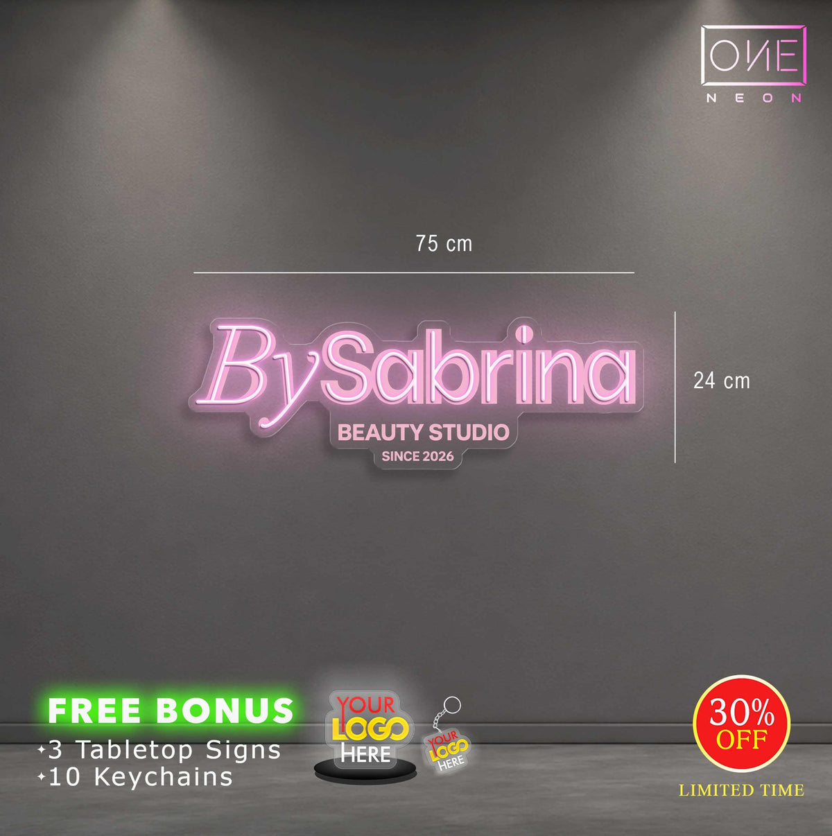 BYSABRINA BEAUTY STUDIO | LED Neon Sign