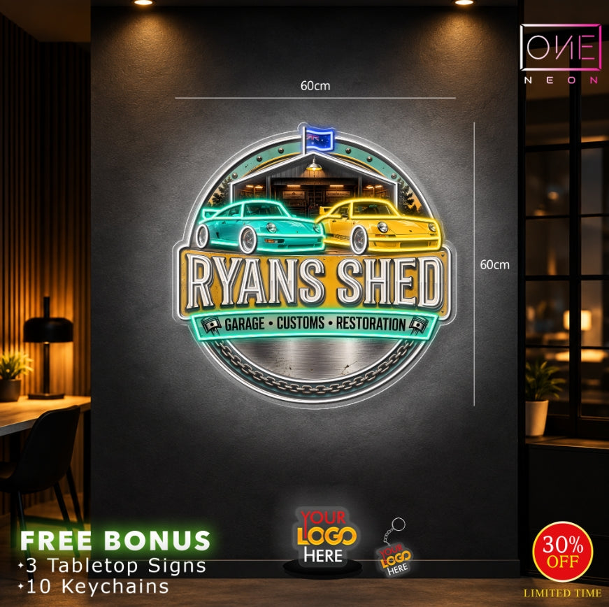 RYANS SHED | LED Neon Sign