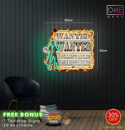 WANTED COLLECTABLES | LED Neon Sign