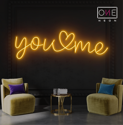 You & Me Led Neon Sign
