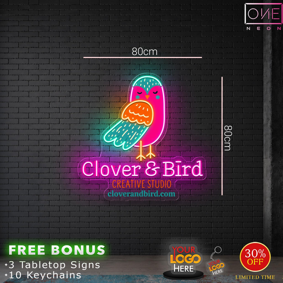 Clover & Bird | LED Neon Sign
