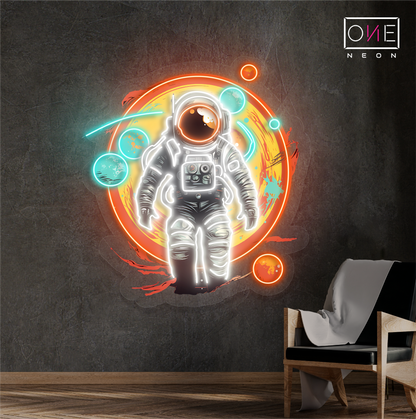 Astronaut Journey Artwork Led Neon Sign